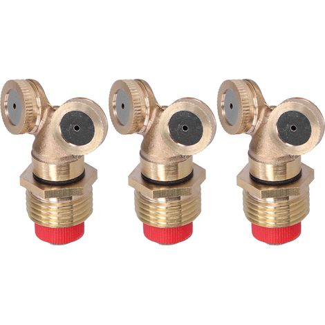Buse de pulvérisation agricole 3 pièces avec filtre, filetage mâle G1/2, tête d'arrosage brumisateur pour irrigation, jet fin, adaptateur universel. (1/5)