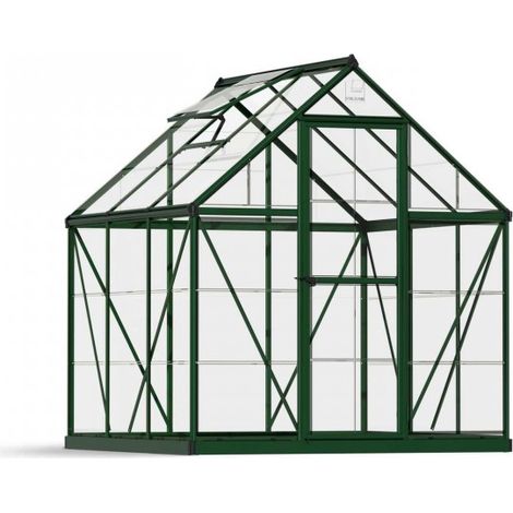 Greenhouse Harmony 6 x 6 - Polycarbonate - L186 x W185 x H208 cm - Green
