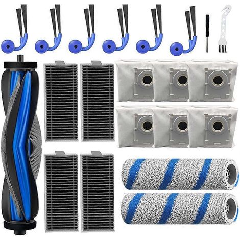 21 brosses principale/latérale rouleau serpillière sac poussière filtre pour Ecovacs Deebot X11 Pro Omni/X11 Pro/X11 (1/5)