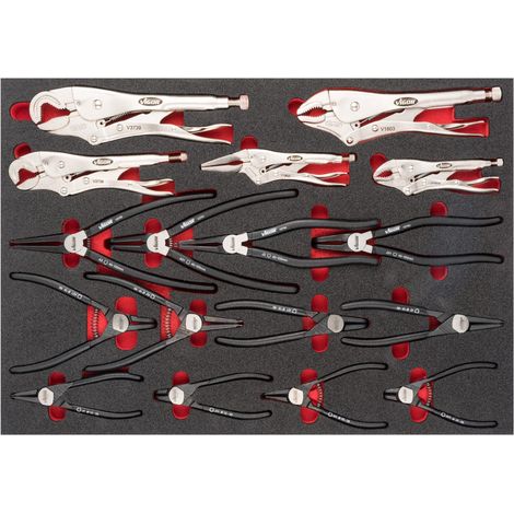 VIGOR Set de pinces V6816 17 pièces (1/3)