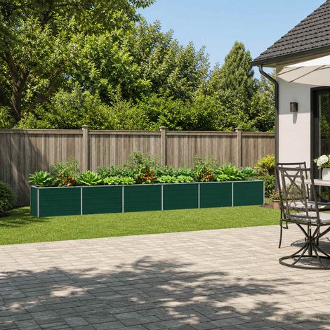 vidaXL Cama de Jardín Elevada Verde 480 x 40 x 55 cm (1/5)