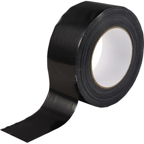 TOOLCRAFT  TO-10917636 Gewebeklebeband  Black (L x B) 50 m x 50 mm 1 St. (1/5)