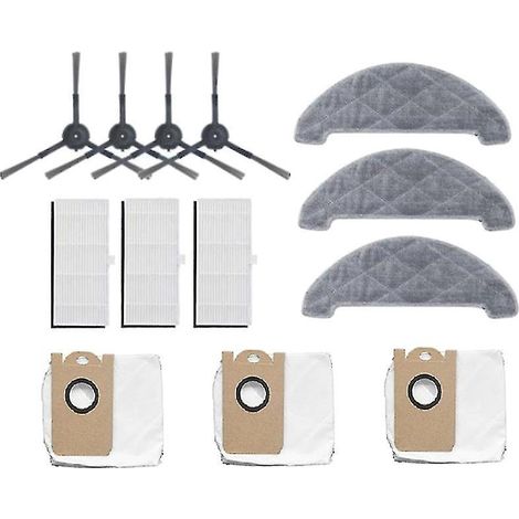 Seitenbürsten-HEPA-Filter-Wischmopp-Staubbeutel-Set für Xiaomi Viomi S9 (1/4)