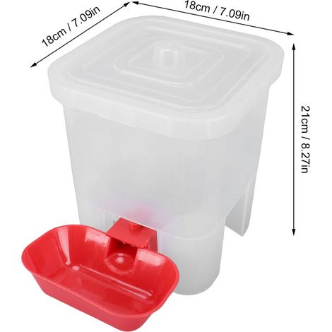 Automatischer, kontinuierlich nachfüllbarer Wasserspender für Hunde, Katzen, Geflügel, Hühner und Küken