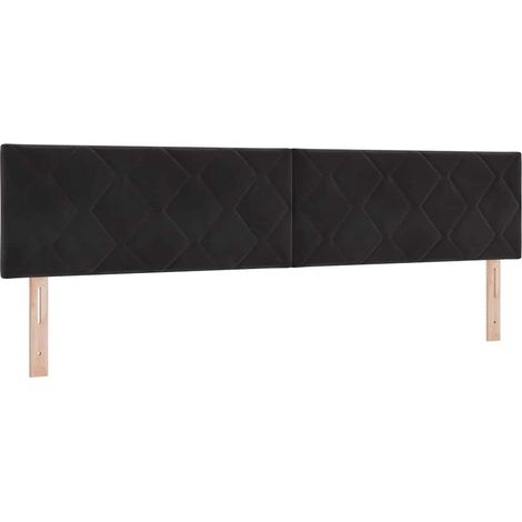 Maison Exclusive - Cabecero LED Negro 200 cm Terciopelo