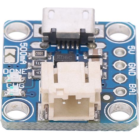Module de charge avec connecteur Micro B carte chargeur et broche pour batterie LiPoly LiIon 5V entrée (1/5)