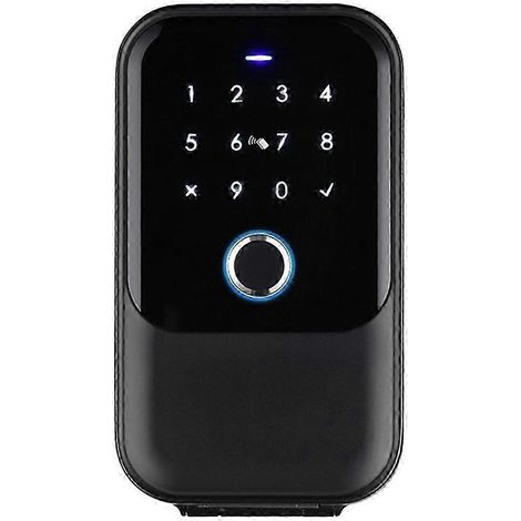 Coffre-fort étanche avec serrure à combinaison, lecteur d'empreintes digitales, Bluetooth, Wi-Fi, boîtier à clés intelligent, télécommande via application, fixation murale. (1/5)