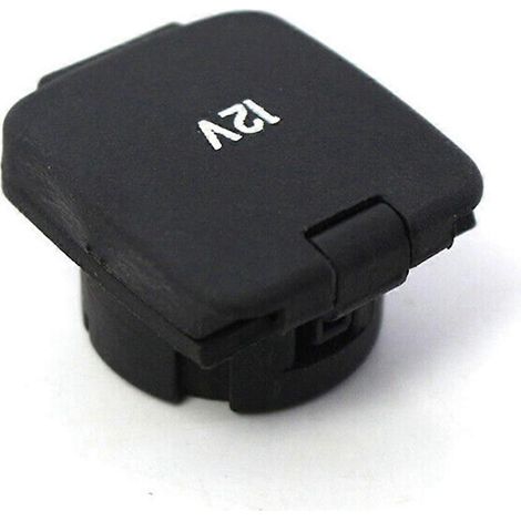 Cache-prise 12 V noir pour console avant (F250 2011-2017) (1/4)
