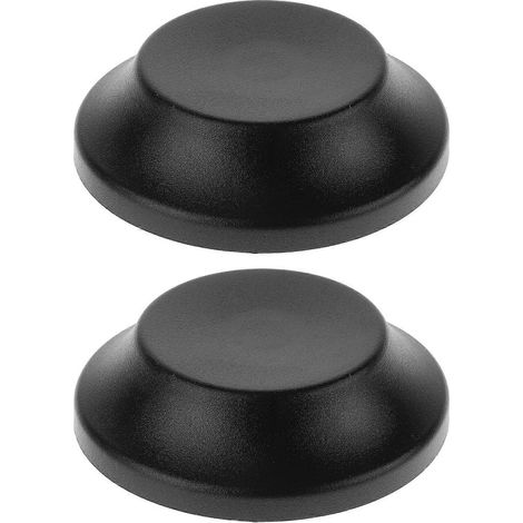 Accessoires pour parasol : embouts de protection contre les rayures pour mât de parasol, noir, 10,50 x 10,50 x 3,00 cm (lot de 2), pour une utilisation extérieure. (1/5)