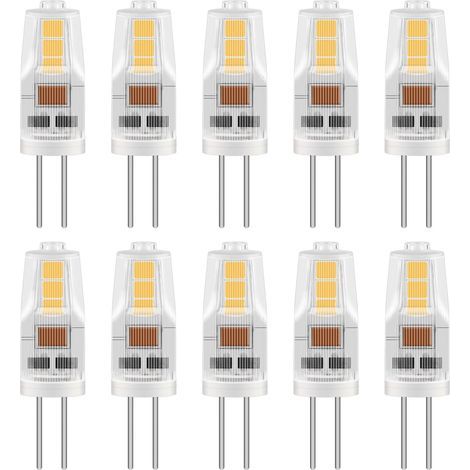 10 Ampoule G4 LED 2W, Blanc Neutre 4000K, Équivalent 20W Halogène, Non Dimmable, Pour Lustre Hotte (1/5)