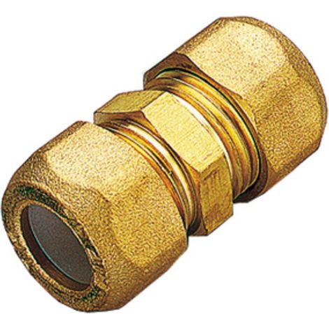 RACCORDO OTTONE DIRITTO DOPPIO BICONO 10X3/8 Q.TA 10