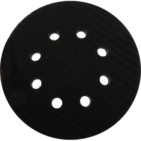 Tampon éponge souple 8 trous 5 pouces pour disques abrasifs polissage surface inégale