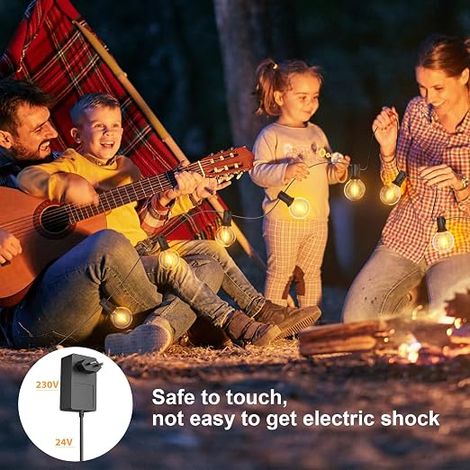 String Lights, Guinguette String Lights G40 LED Bulbs, Waterproof Outdoor String Lights Terrace, Summer, Garden, Patio, Party, Wedding, Pergola (1/4)