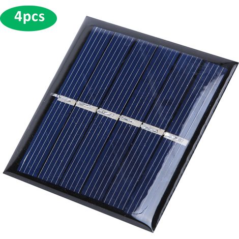 Kit de 4 panneaux solaires 3V 168mA pour bricolage, chargeur d'urgence extérieur portable, alimentation électrique (1/5)