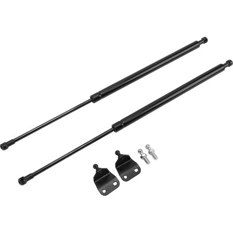 Tiges de support de capot moteur (paire) pour Nissan 350Z (2003-2009), avec ressorts à gaz et amortisseurs, en tubes d'acier au carbone. (1/5)