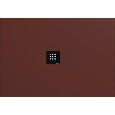Receveur de douche FLEXIA en marbre coulé 130x90cm, découpable selon vos demandes, marron mat (1/4)