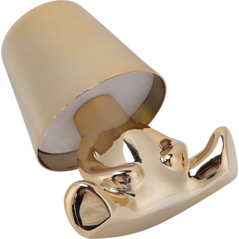 Wiederaufladbare Nachttischlampe mit USB-Anschluss, 3 Lichtfarben, Helligkeit per Knopfdruck einstellbar, USB-aufladbar (1/5)