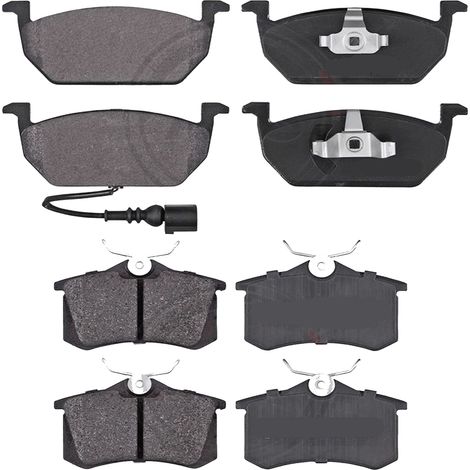 KIT PASTIGLIE FRENO ANTERIORI E POSTERIORI compatibile con SSANGYONG REXTON (Y400) / PASTIGLIE FRENANTI AUTO OEM P 30 036,P 77 003 / SOSTITUZIONE DIRETTA / BASSA POLVERE / SILENZIOSO