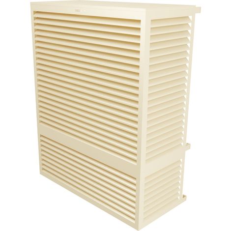 DECOCLIM - Cache unité extérieure en aluminium Ivoire clair 1015 taille XXL - DECXXL1015 (1/2)