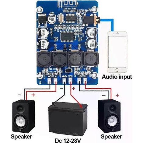 TPA3118 2x30W Zweikanal-Stereo-Audio-Bluetooth-Digital-Leistungsverstärkerplatine Verstärker XH-M314 Original-Chip DC 8V-26V (1/4)
