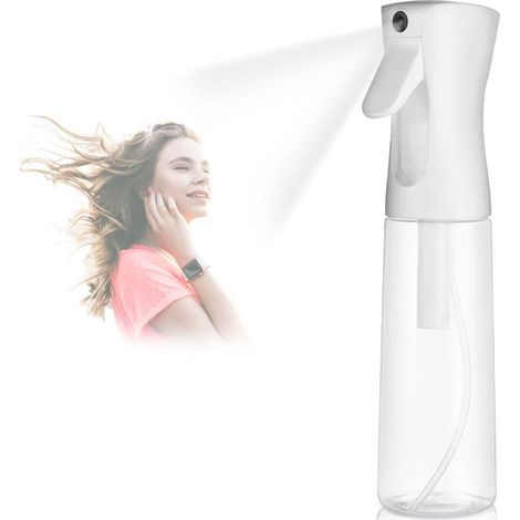 Botella pulverizadora multiusos con niebla fina y continua (300 ml) - Cabello, plantas, limpieza y belleza