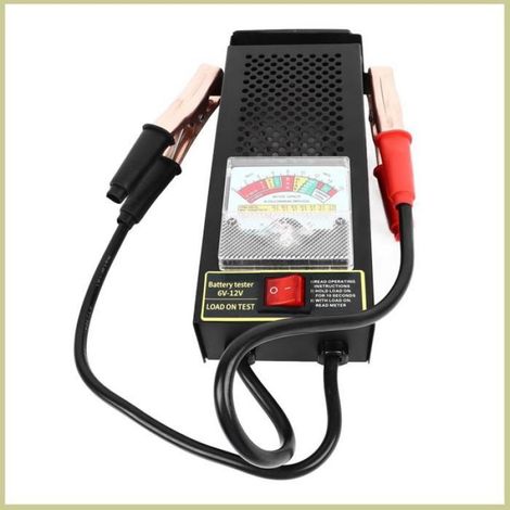 1 x Testeur de batterie,Vérificateur de charge 12V,Cuivre pur,Auto moto camion,Analyseur véhicule (1/5)