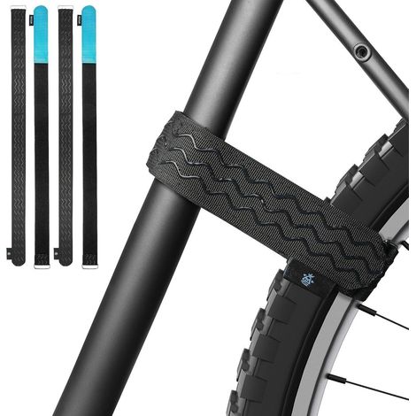 Sangles de fixation pour vélo, lot de 4, 70cm, antidérapantes, transport et rangement (1/5)