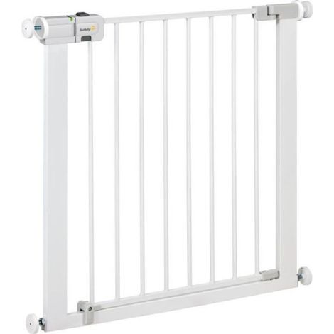 Barrière de sécurité enfant Easy Close – Métal blanc – Largeur réglable 73 à 80 cm – Installation par pression – Technologie SecureTech® – Safety 1St (1/10)