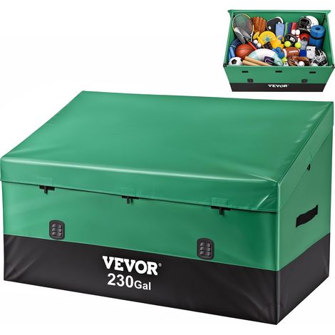 Boîte de Rangement Extérieur 1013 L Coffre de Stockage Jardin Étanche Portable Cadre Galvanisé Bâche PE Garder Outils Garage Jouets des Enfants pour Maison Camping Terrasse Piscine 147x86x108 cm (1/5)