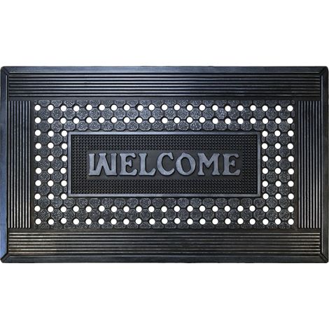 Tapete de bienvenida de caucho Mercury, 45 x 75 cm ID MAT