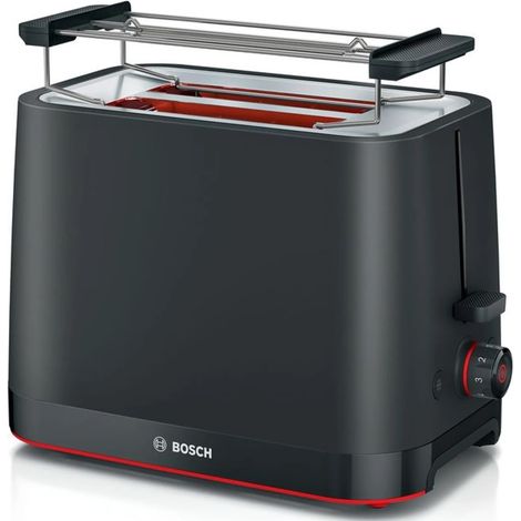 Tostadora Bosch TAT3M123 de 2 rebanadas, 950 W, color negro
