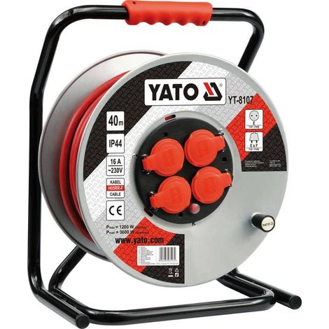 Yato YT-8107 enrollacables 4 salidas AC 40 m (1/2)