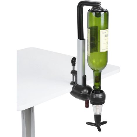 Distributeur de vin sur support, verseur de bouteilles, bouchon pour boissons alcoolisées, idéal pour les bars, les fêtes à domicile et autres événements. (1/5)