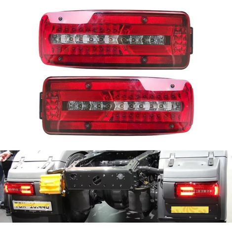 Set (links und rechts) LED-Rückleuchten für MAN TGX/TGS/TGL/TGM 24 V mit 8 Funktionen, E‑Mark