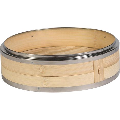 Panier vapeur de 18 cm avec bordure en inox, pour la cuisson des raviolis et des baos asiatiques (1/5)
