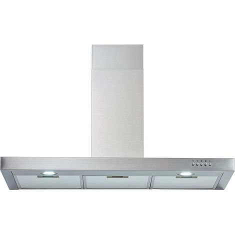 PKM Kaminhaube 9004W - 90cm, Edelstahl, LED, Abluft/Umluft, Dunstabzugshaube (1/5)