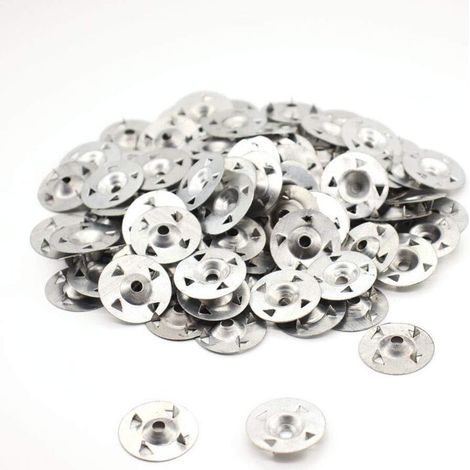 Lot de 100 ronds à 4 griffes pour plaque de plâtre extrudée, isolation thermique (1/5)