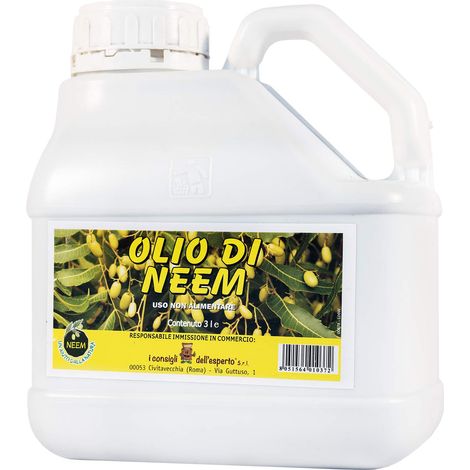 Olio di Neem 3 Lt insetticida e repellente biologico fertilizzante (1/4)