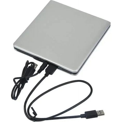 Schlanker 3D-USB-3.0-Blu-ray-Player, DVD-Brenner, DVD+/-RW-Laufwerk, Multimedia-Player für Laptops, einfach zu bedienen (1/5)