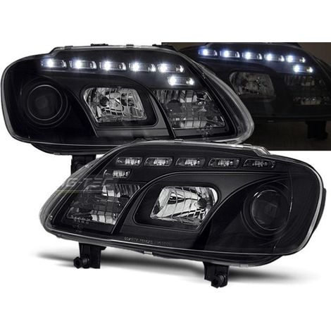 Paire de feux phares VW Touran 03-06 Daylight led noir-27362093 (1/2)