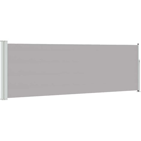 Tenda da Sole  Tenda Laterale Retrattile per Patio 100x300 cm Grigio (1/4)