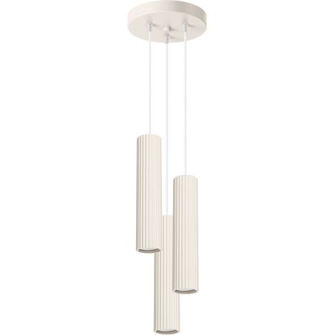 Lampada a sospensione Carbon 3P beige (1/5)