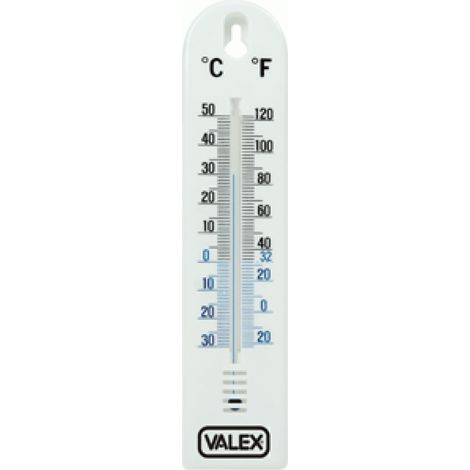 Termometro ad alcool plastica appendibile valex 1870021 scala celsius fahrenheit