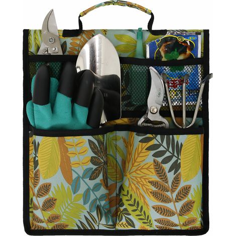 Sac à outils de jardinage avec poignée, protège-genouillère et sac de rangement pour chaise de jardin (1/5)