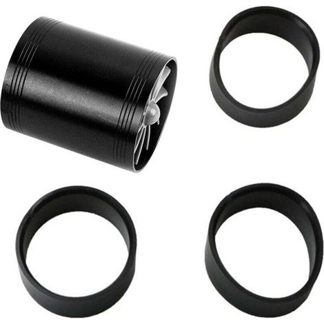 Voiture Turbocompresseur à double admission Turbines à ventilateur Supercharger Gaz Fuel Saver Turbo Super Charger Fuel Saver (Noir) (1/4)