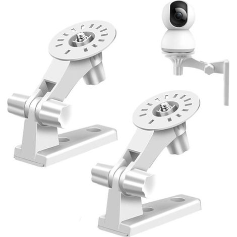 Support Mural Pour Caméra 2 Pièces Support Caméra Plafond Réglable Compatible avec Tp Link Tapo C200/C210/C220/Tc70, Kasa Ec70/Kc410s Caméra Surveillance et Autres (1/5)