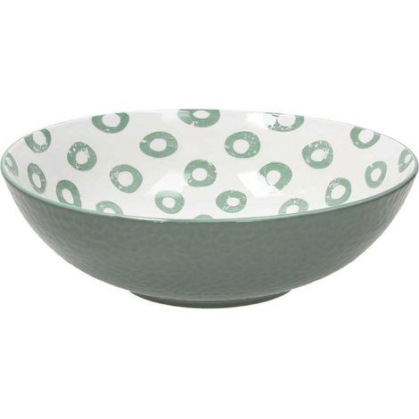 Ensaladera Dodi Porcelana Verde 22 Cm