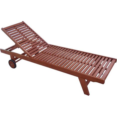 Lettino in legno amalfi, schienale regolabile, 197x67xh.85 cm
