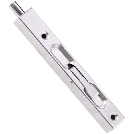 Acier Inoxydable Loquet Coulissant Boulon Verrou Porte Caché Glissière Verrou Brossée de Sécurité de Boulon à Levier pour Portes Françaises, Portes Composites, Portes en Bois, Portes Doubles（200mm） (1/4)