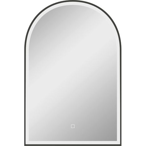 Miroir LED en arc LAVERNE noir (1/5)